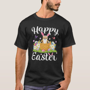 Akita Inu Dog Easter Egg Hunt Floral Akita Inu Eas T-Shirt