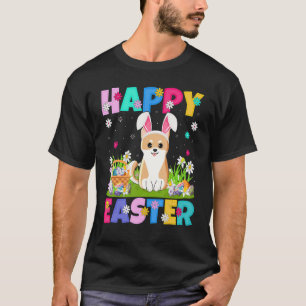 Akita Inu Dog Happy Easter Bunny Akita Inu Easter T-Shirt