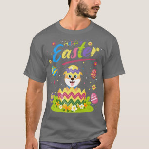 Akita Inu Dog Lover Funny Easter Egg Akita Inu Hap T-Shirt