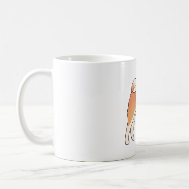 Akita inu dog Magic Coffee Mug (Left)