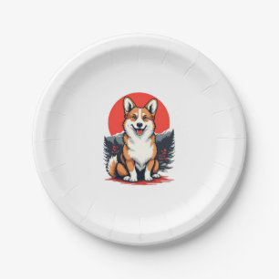 Akita Inu Dog Paper Plate