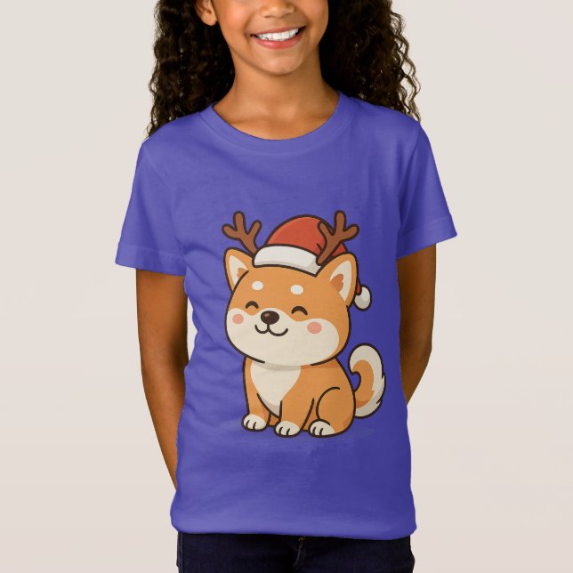 AKITA INU FUNNY CHRISTMAS T-Shirt  (Front)