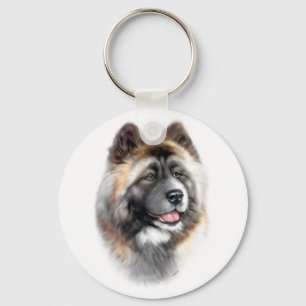 Akita Key Ring