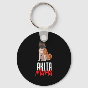 Akita Mama Key Ring