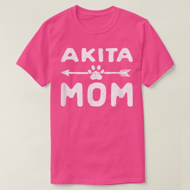 Akita Mom Akita Inu Dog Lover Great Japanese Dog P T-Shirt (Design Front)