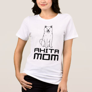  Akita Mom T-Shirt Tri-Blend Shirt
