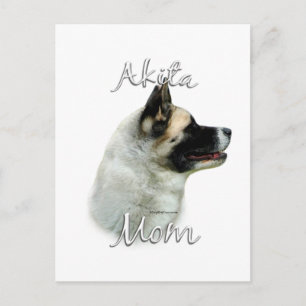 Akita Mum 2 Postcard
