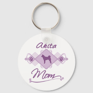 Akita Mum Key Ring