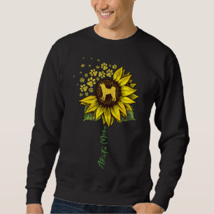 Akita Mum Sunflower Akita Inu Lover Gifts Dog Mum  Sweatshirt