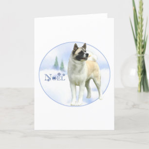 Akita Noel Card