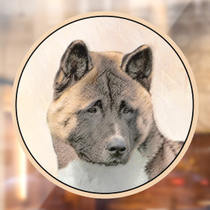 Akita Painting - Cute Original Dog Art