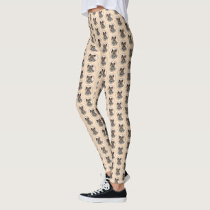 Akita Painting - Cute Original Dog Art Leggings