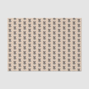 Akita Painting - Cute Original Dog Art Tissue Paper