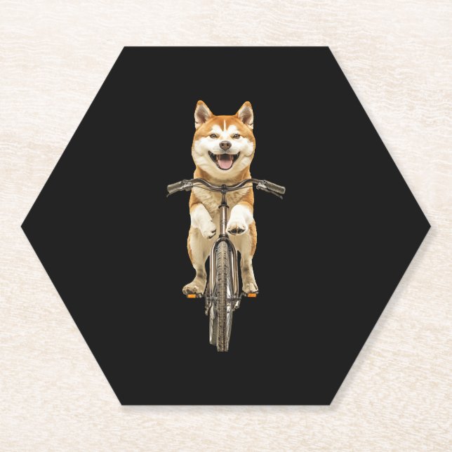 Akita  paper coaster (Front)