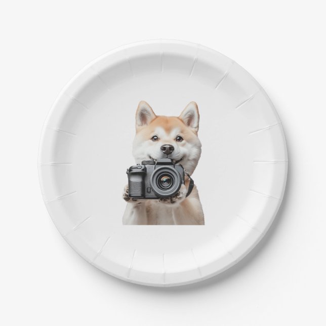 Akita Paper Plate (Front)