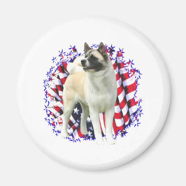 Akita Patriot Magnet (Front)