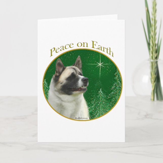 Akita Peace Holiday Card (Front)