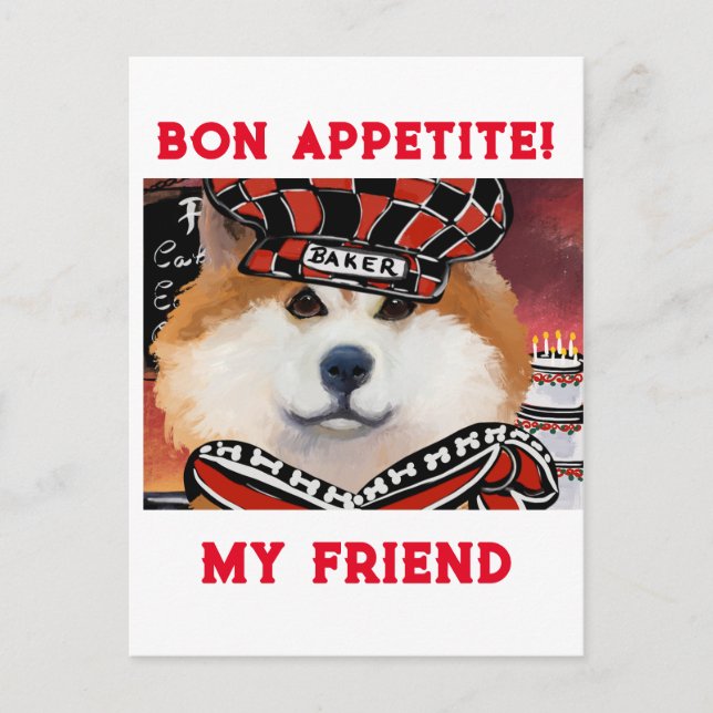 AKITA POSTCARD (Front)