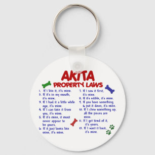 AKITA Property Laws 2 Key Ring