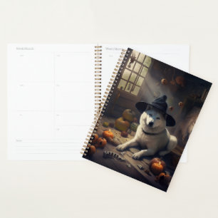 Akita Pumpkins Halloween Scary Planner