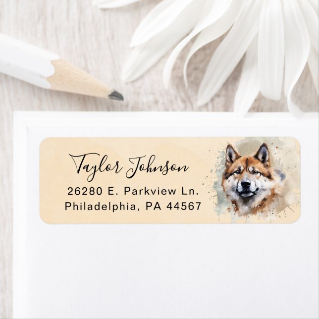 Akita Return Address Label (Insitu)