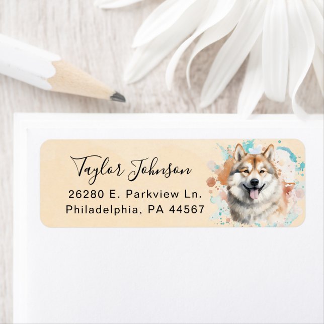 Akita Return Address Label (Insitu)