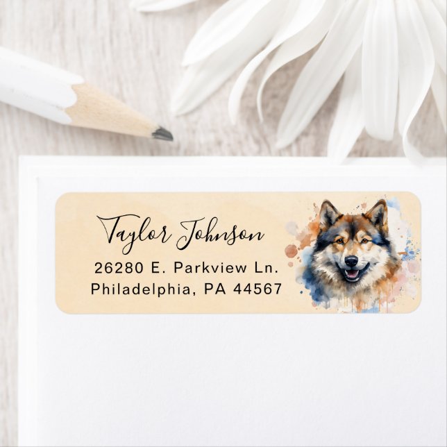 Akita Return Address Label (Insitu)