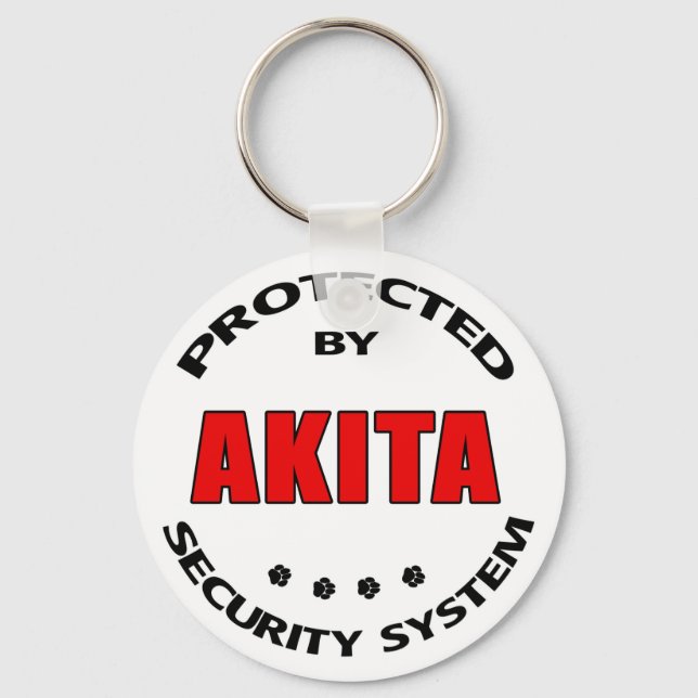 Akita Security System Key Ring (Front)