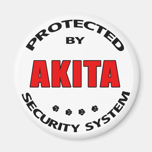 Akita Security System Magnet (Front)