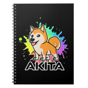 Akita shiba inu dog masters Cute Dog Gift Notebook