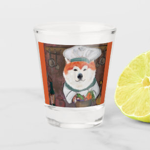Akita     shot glass