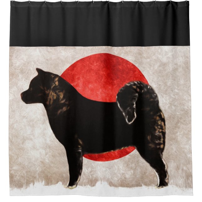 Akita Shower Curtain (Front)