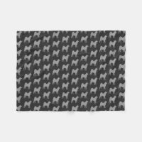 Akita Silhouettes Pattern Grey