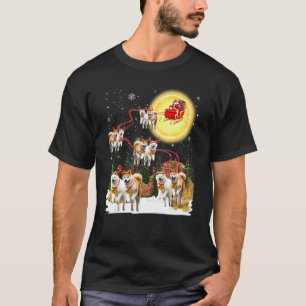 Akita Sleigh Christmas Decoration Santa Claus Xmas T-Shirt