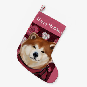 AKITA SMALL CHRISTMAS STOCKING