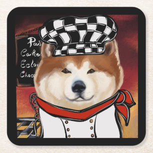 AKITA            SQUARE PAPER COASTER