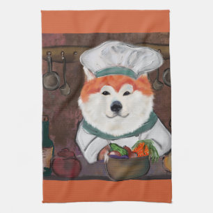 Akita tea towel