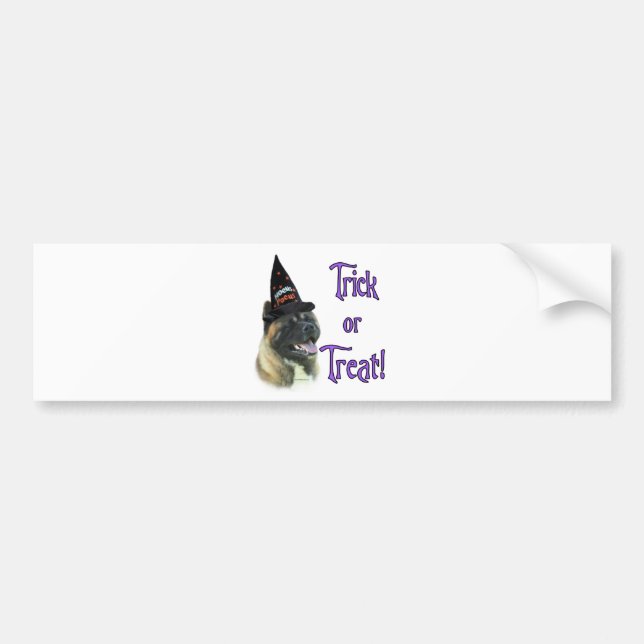 Akita Trick Bumper Sticker (Front)