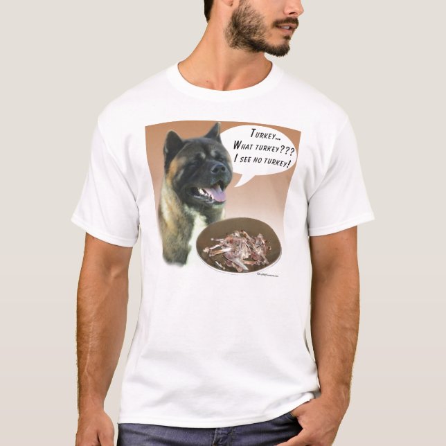 Akita Turkey T-Shirt (Front)