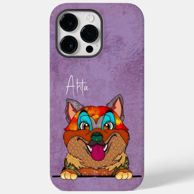 Akita Ugly Face Case-Mate iPhone Case (Back)
