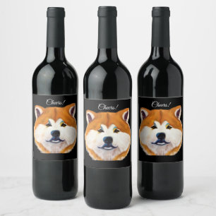 AKITA     WINE LABEL