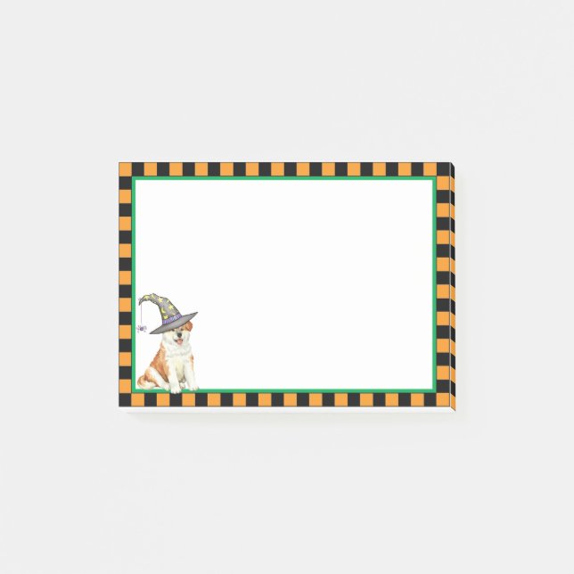 Akita Witch Post-it Notes (Front)