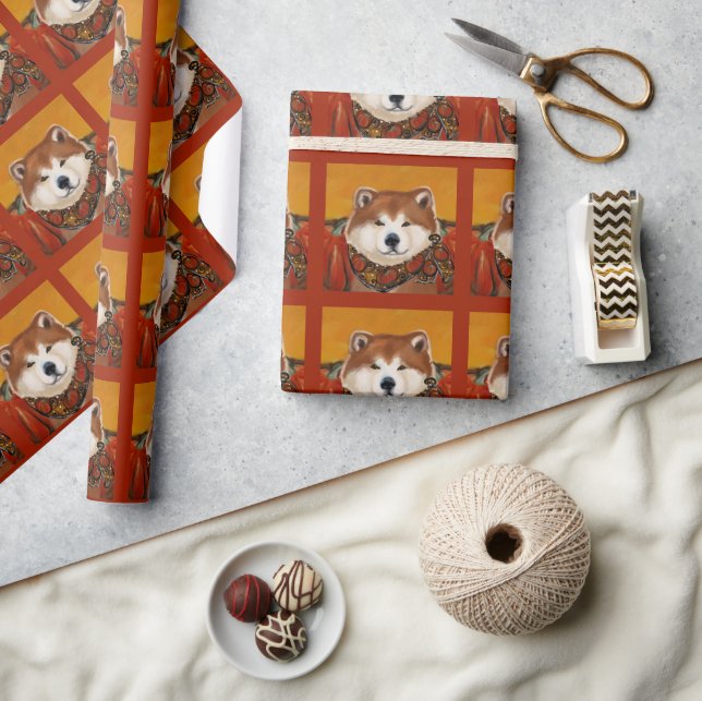 AKITA            WRAPPING PAPER (Crafts)