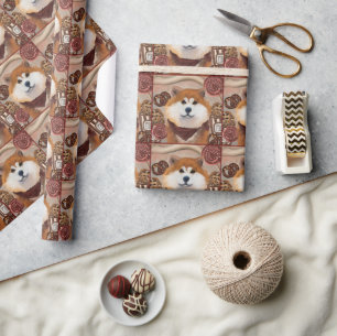 AKITA        WRAPPING PAPER