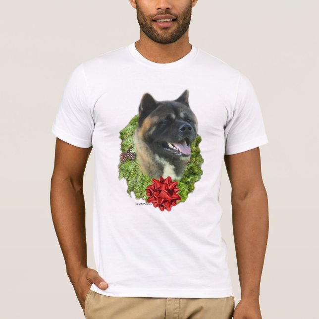Akita Wreath T-Shirt (Front)