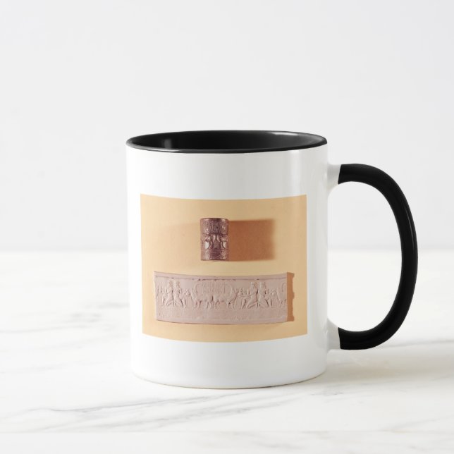 Akkadian cylinder seal and impression mug (Right)
