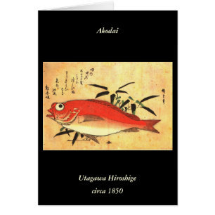 Akodai - Hiroshige's Colorful Japanese Fish Print