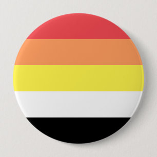 Akoisexual Akoiromantic Pride Flag 10 Cm Round Badge