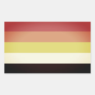Akoisexual Akoiromantic Pride Rectangular Sticker