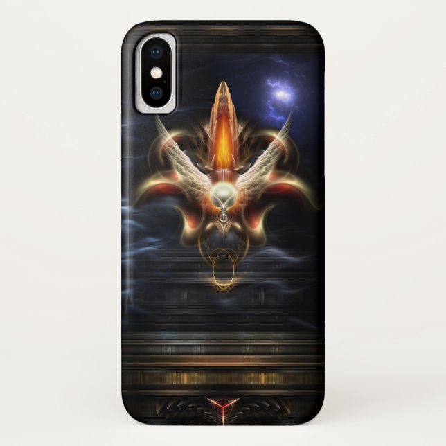Akrellian Torch Fire Portrait Case-Mate iPhone Case (Back)